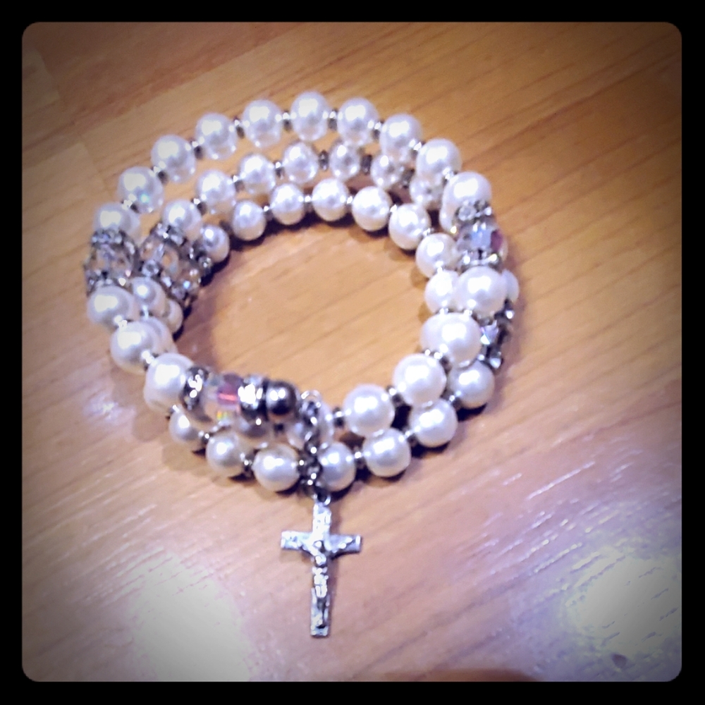 Vintage rosary bracelet